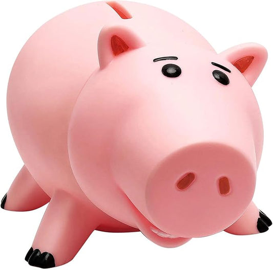 Piggy Bank, Cute Plastic Coin Bank for Boys and Girls, Unbreakable Pig Money Bank for Kids Gift (Pink)
