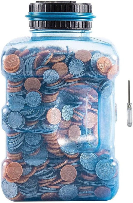 Piggy Bank - Large Coin Bank for Adults Boyswith LCD Counter,Great Coin Counter Bank Money Counting Jar with Total Amount Displayed,Best Gift for Kids(4.2L)