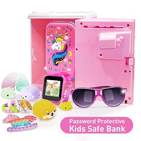 Unicorn Piggy Bank for Kids, Gifts for 5 6 7 8 9 10 Year Old Girls, Kids Electronic Piggy Bank, Girls Birthday Gifts, Toys for Girl Boys, Kids Money Saving Bank