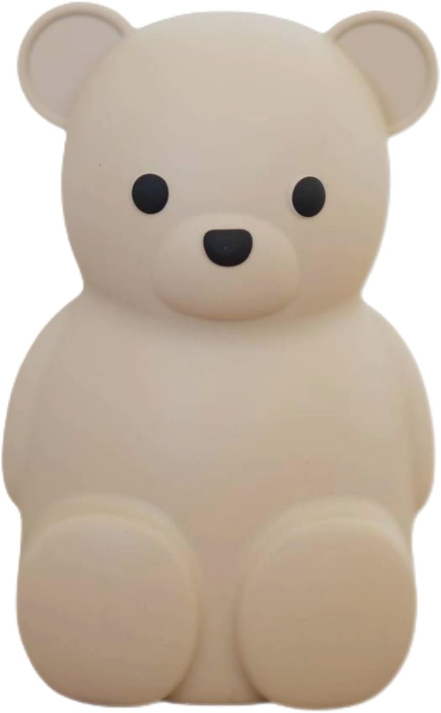 Neutral Silicone Teddy Bear Coin Bank for Kids, Baby, and Toddler. Unbreakable Piggy Bank for Kids -Nursery Decor - Durable Money Bank Gift for Children