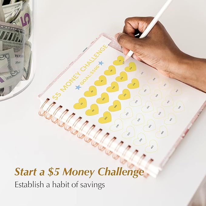 Bank for Adults Break to Open, Clear for Savings Cash and Coin, Perfect Size 8" H x 5" Diameter for Kids Birthdays Home Decoration (Medium)